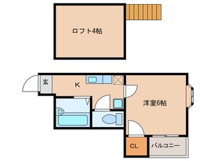 クローバー館の物件間取画像